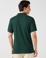 Shop Men's Green Textured Korean Polo T-shirt-Design