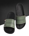 Shop Men's Green Printed Velcro Sliders