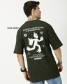 Shop Men's Green Puff Printed Oversized T-shirt-Design