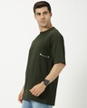 Shop Men's Green Puff Printed Oversized T-shirt