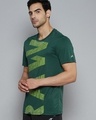 Shop Men's Green Raw Typography Slim Fit T-shirt-Design