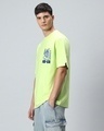 Shop Men's Green Rebel Droid Graphic Printed Oversized T-shirt-Full