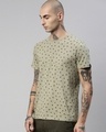 Shop Men's Green Regular Fit Printed Tshirt-Design