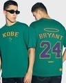 Shop Men's Green Remembering Kobe Bryant Typography Oversized T-shirt-Front
