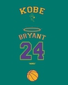 Shop Men's Green Remembering Kobe Bryant Typography Oversized T-shirt