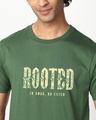 Shop Men's Green Sanskari Drip Typography T-shirt
