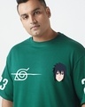 Shop Men's Green Sasuke Graphic Printed Oversized Plus Size T-shirt