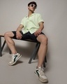 Shop Men's Green Relaxed Fit Textured Shirt-Full