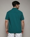 Shop Men's Teal Green Relaxed Fit Textured Shirt-Design
