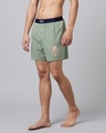 Shop Men's Green Shrooms Printed Relaxed Fit Boxers-Design