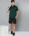 Shop Men's Green Slim Fiit Cotton T-shirt-Full