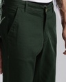 Shop Men's Green Slim Fit Chinos-Full