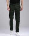 Shop Men's Green Slim Fit Chinos-Front