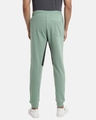 Shop Men's Green Slim Fit Cotton Joggers-Design