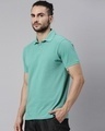 Shop Men's Green Slim Fit Polo T-shirt-Design