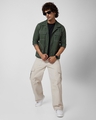 Shop Men's Green Slim Fit Shacket-Full
