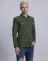 Shop Men's Green Slim Fit Shirt
