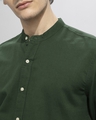 Shop Men's Green Slim Fit Shirt-Full