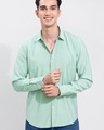 Shop Men's Green Slim Fit Shirt-Front