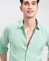 Shop Men's Green Slim Fit Shirt-Full