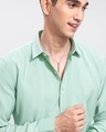 Shop Men's Green Slim Fit Shirt