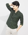 Shop Men's Green Slim Fit Shirt