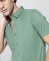 Shop Men's Green Slim Fit Shirt