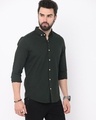 Shop Men's Green Slim Fit Shirt-Design