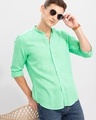 Shop Men's Green Slim Fit Shirt-Design