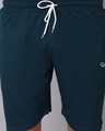 Shop Men's Green Slim Fit Shorts