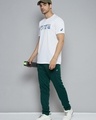 Shop Men's Green Slim Fit Track Pants-Front