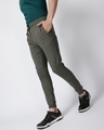 Shop Men's Green Slim Fit Trackpant-Design