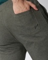 Shop Men's Green Slim Fit Trackpant