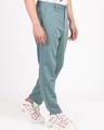 Shop Men's Green Slim Fit Trousers-Design