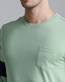 Shop Men's Green Solid T-shirt-Full