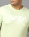 Shop Men's Green Spaced NASA Typography Plus Size T-shirt