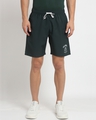 Shop Men's Green Sports Shorts-Full