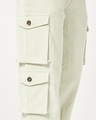 Shop Men's Light Green Straight Fit Cargo Corduroy Pants