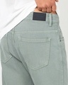 Shop Men's Green Straight Fit Mid-Rise Jeans