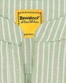 Shop Men's Green Stripe Peri Pauna Embroiderred  Kurta