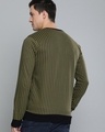 Shop Men's Green Striped Bomber Jacket-Design