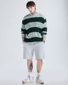 Shop Men's Green Striped Oversized Sweater