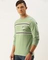 Shop Men's Green Striped T-shirt-Design