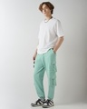 Shop Men's Green Super Loose Fit Cargo Joggers