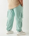 Shop Men's Green Super Loose Fit Plus Size Cargo Joggers-Design