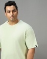 Shop Men's Green Super Loose Fit Plus Size T-shirt