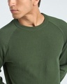 Shop Men's Leaf Green Textured Sweater
