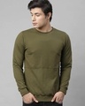Shop Men's Green Sweatshirt-Front