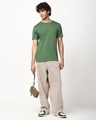 Shop Men's Green T-shirt-Full