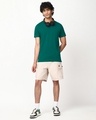 Shop Men's Dark Green T-shirt-Full